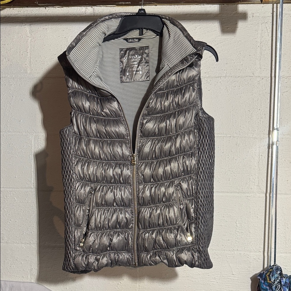 Calvin Klein Charcoal Quilted Vest